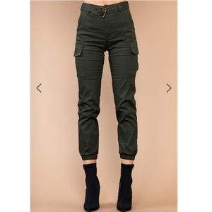 Olive Green Cargo Pants